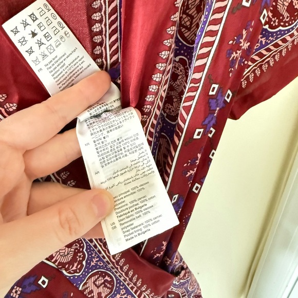 Sandro Paris Dilone Wrap-Effect Printed Voile Playsuit - Picture 11 of 11
